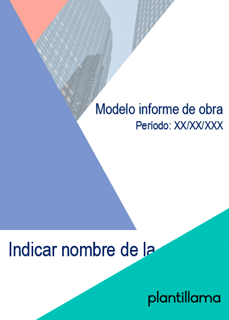 modelo de informe de obra en word