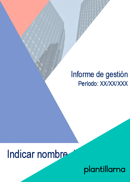 plantilla informe de gestión modelo word