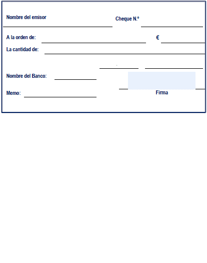 Plantilla de cheque word