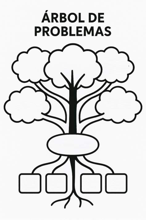 arbol de problemas plantilla