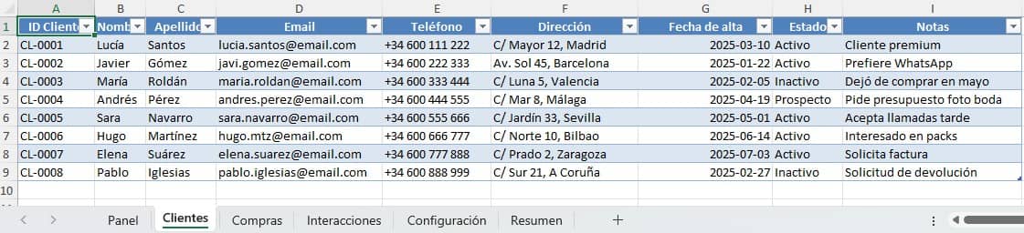 plantillas excel gratis base de datos