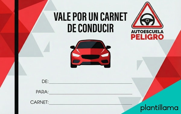 regalo vale por un carnet de conducir pdf