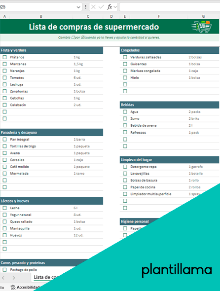 lista de compras de supermercado completa
