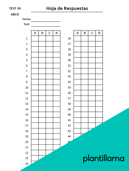 plantilla examen tipo test