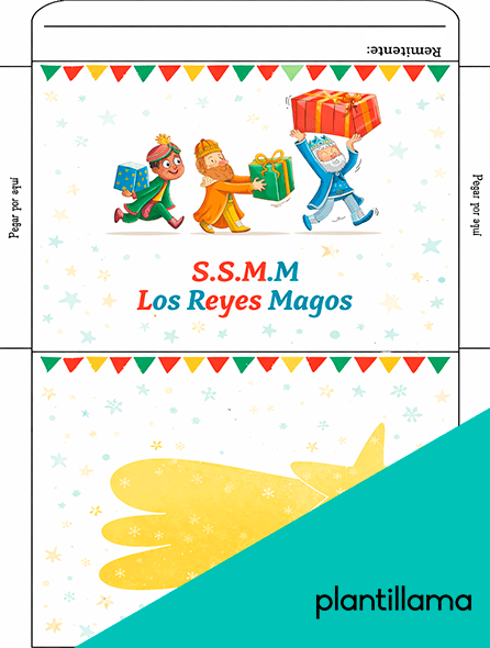 sobre carta reyes magos gratis
