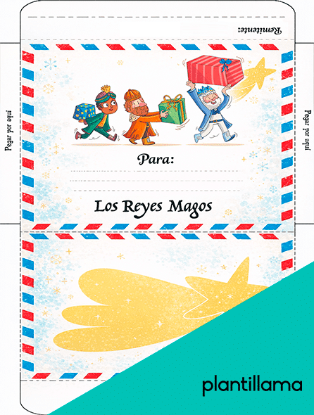 sobre de los reyes magos gratis