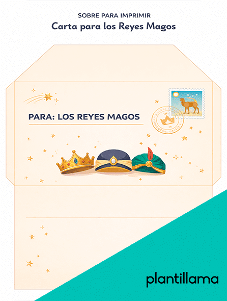 sobre reyes magos imprimir gratis