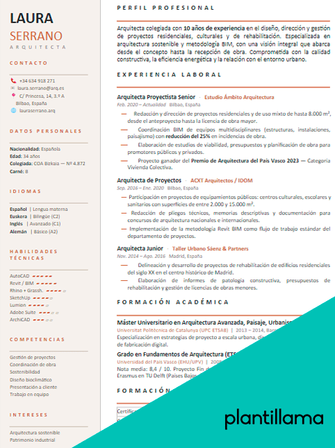 CV arquitecto