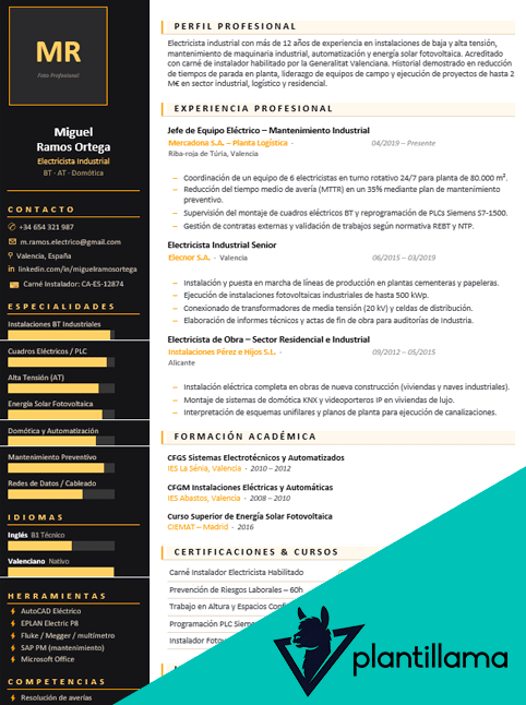 curriculum electricista