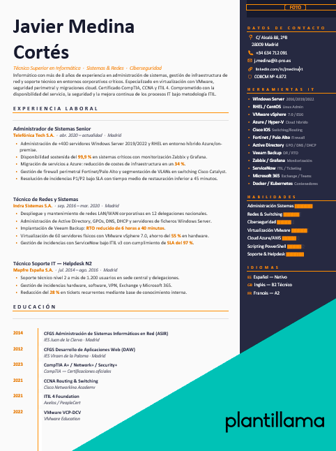 curriculum informatico