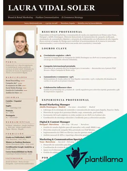 curriculum para trabajar en mango