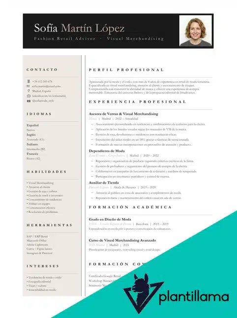 curriculum para trabajar en stradivarius