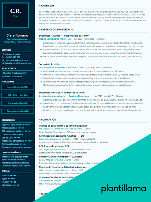 curriculum socorrista