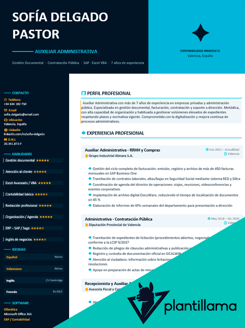 curriculum vitae administrativo