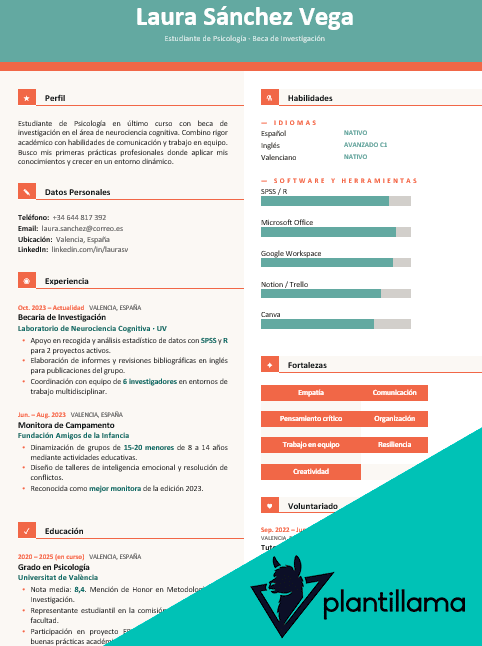 curriculum vitae student