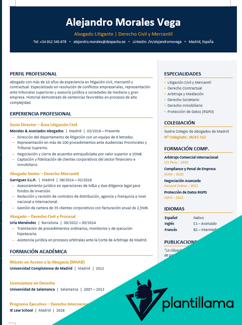 cv abogados