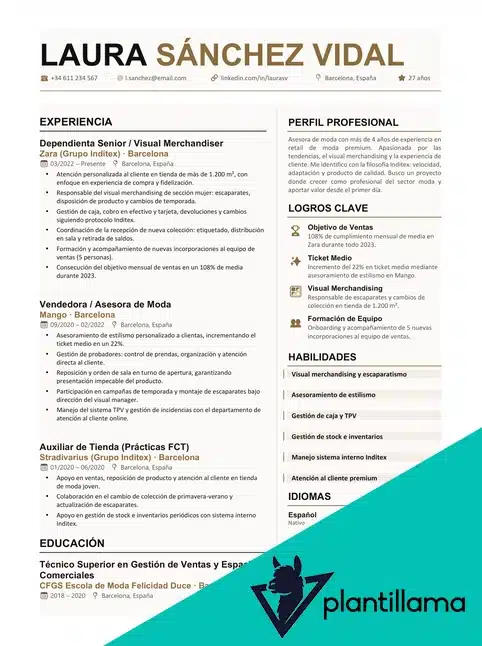 cv Inditex