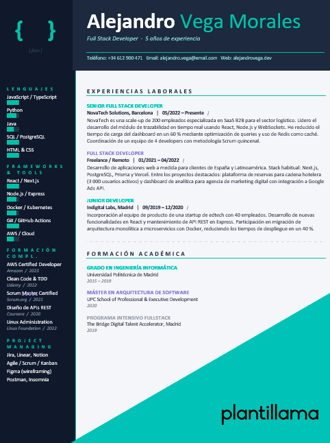 ejemplo curriculum programado
