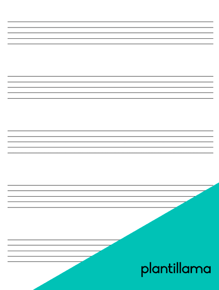 pentagramas en blanco para imprimir