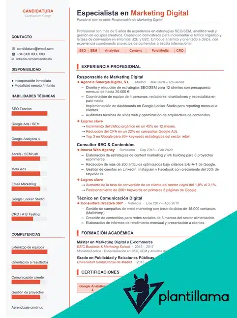 curriculum ciego