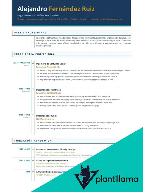 Currículum Cronológico