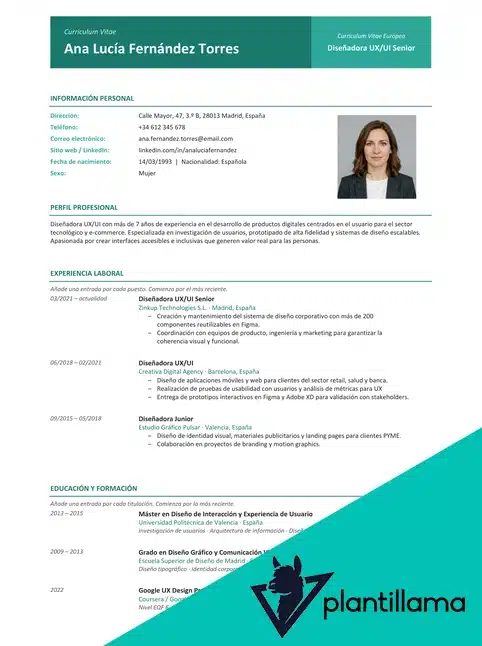 curriculum europass