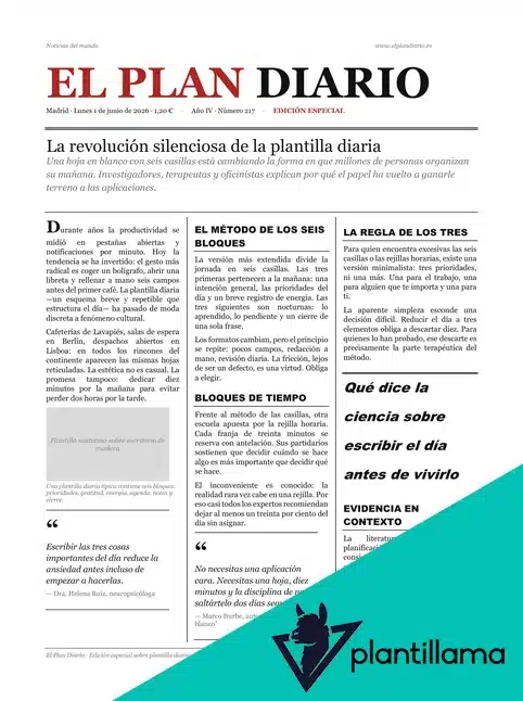 plantilla de periódico
